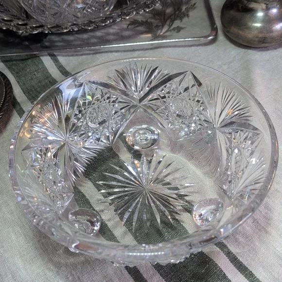 Antique Lead Crystal Bowl